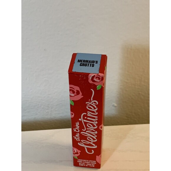 Lime Crime Velvetine Mermaids Grotto Metallic Robin Egg Blue Gold Sheen LIPSTICK - Picture 5 of 7